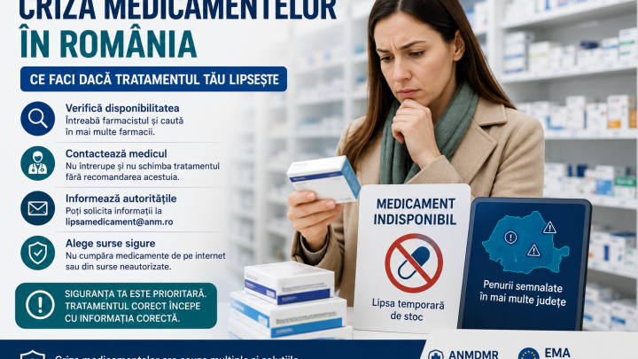 Criza medicamentelor în România și pașii recomandați când tratamentul lipsește