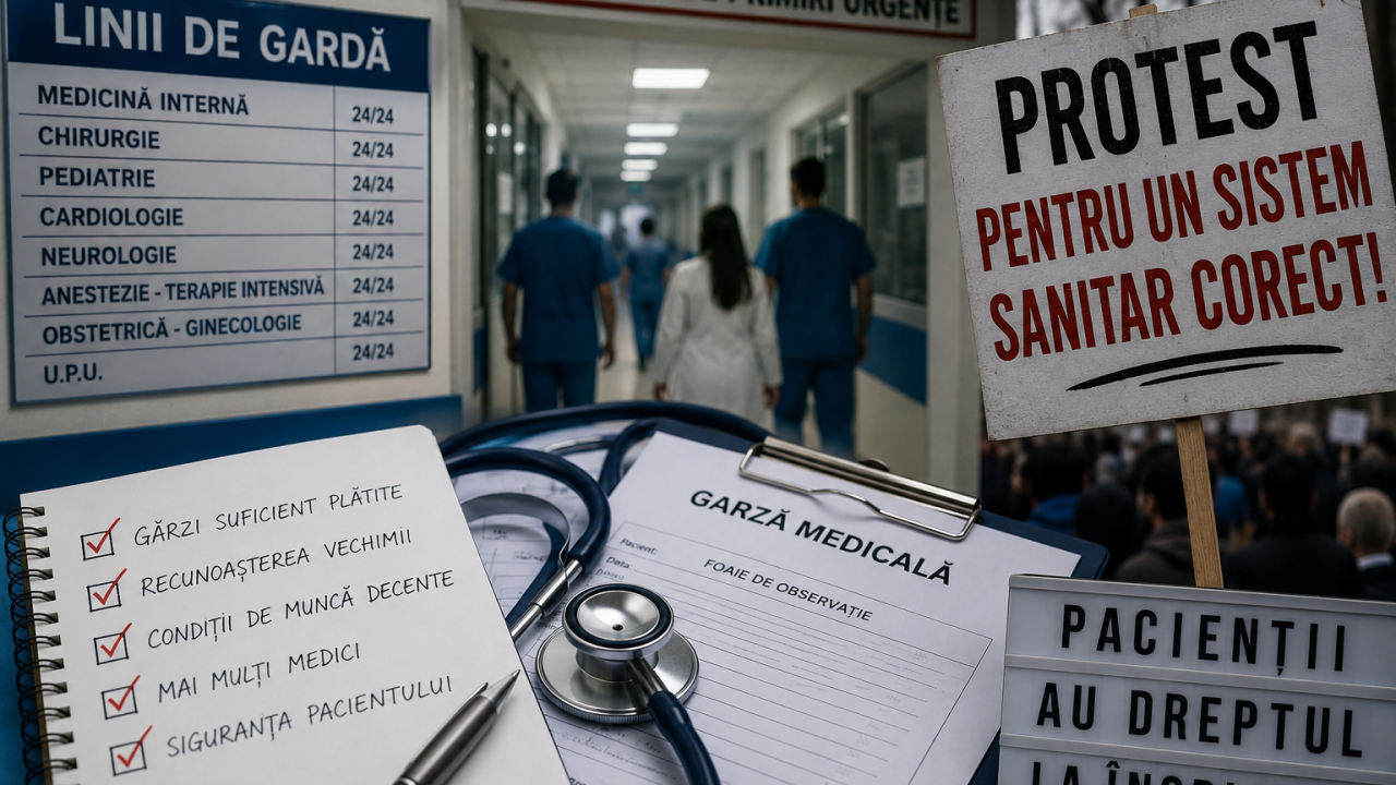 Gărzile medicilor, proteste în sănătate și organizarea liniilor de gardă în spitale