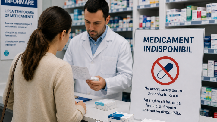 Crize de medicamente și medicament indisponibil în farmacie