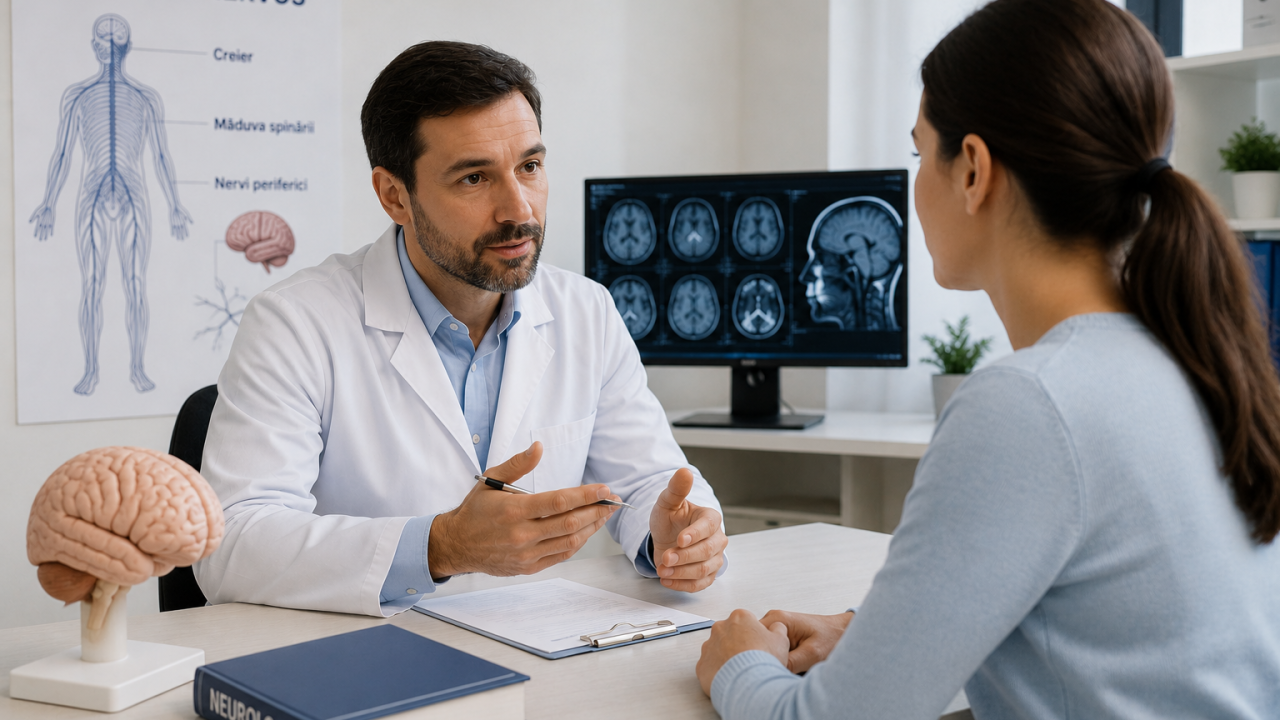 Consult de neurologie pentru simptome neurologice și evaluarea sistemului nervos