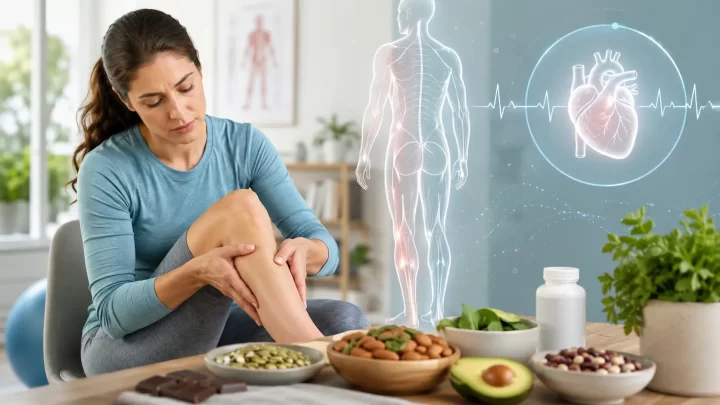 Deficit de magneziu – crampe musculare, palpitații și surse alimentare