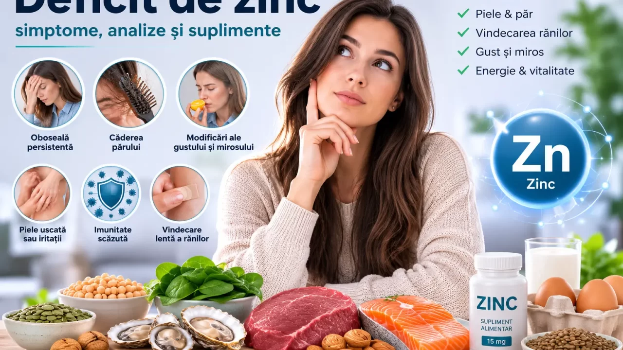 Deficit de zinc – simptome, imunitate, căderea părului și suplimente