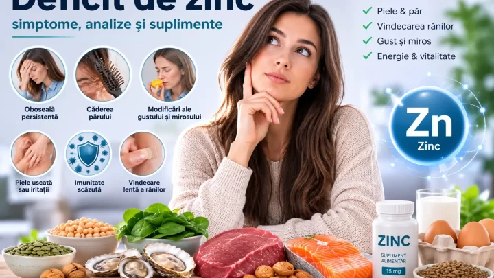 Deficit de zinc – simptome, imunitate, căderea părului și suplimente